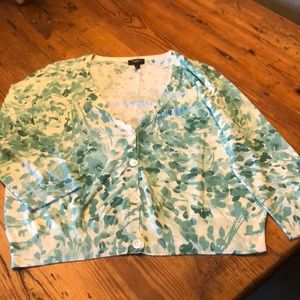 Talbots printed sweater L